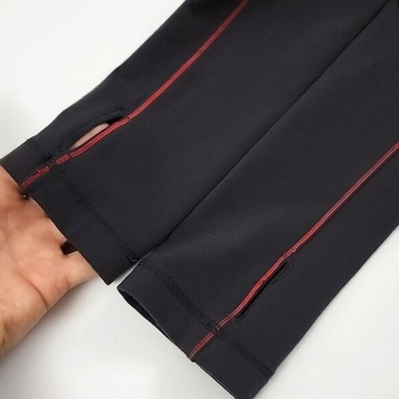 Lululemon Forme Jacket Brushed Love Red Deep Coal Stretch Size 10 - Picture 9 of 16